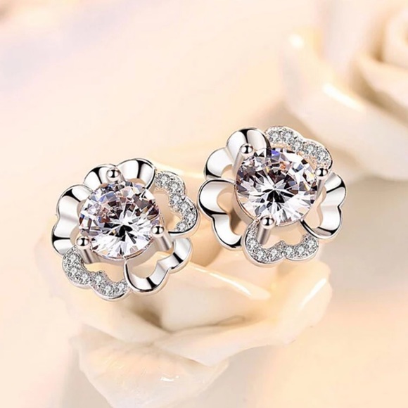 Jewelry - Sterling Silver CZ Stud Earrings